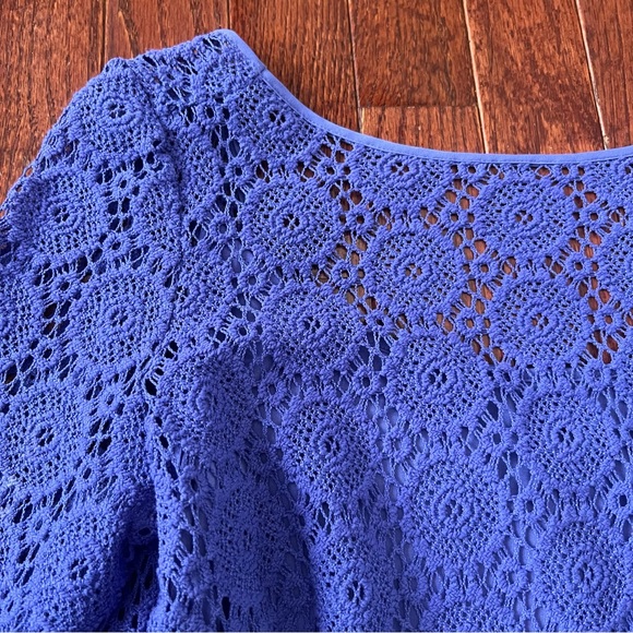 ❌SOLD Lilly Pulitzer Topanga crochet lace dress in purple - Picture 4 of 15